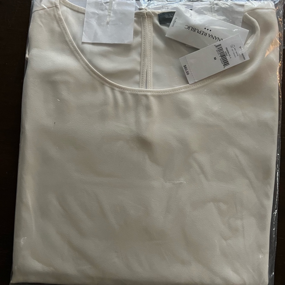 Banana Republic Shell Tank Snow Day NWT